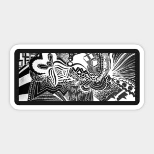 Abstract Doodle Sticker